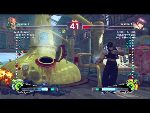 PPN (Dhalsim) vs SEIICHI SHIBA (Guy) AE2012 Ranked Match *HD*