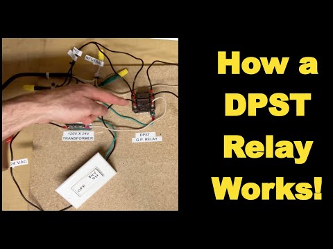 How Does a DPST Relay Work?  Relay Demonstration