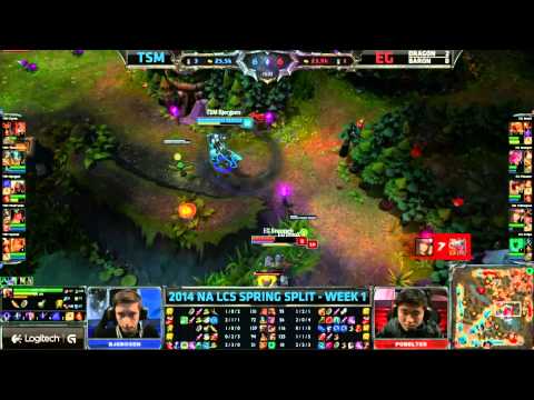 Bjergsen 1v3 kill and escape