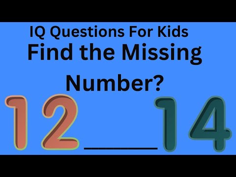 IQ Questions For Kids With Answers Part 24 | Missing, After and Before Numbers