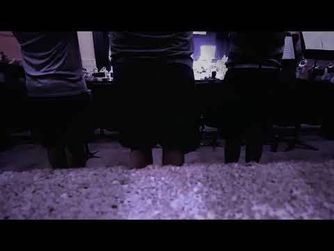 Blue Knights Alumni Corps, behind the lead trumpets, July 12 2018