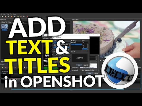 OPENSHOT Text Animated Titles TUTORIAL