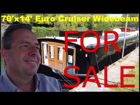 Widebeam Canal Boat For Sale Euro Cruiser 70x14 UK