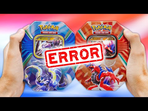 *THESE TINS ​​HAVE A SERIOUS ERROR* I'M OPENIN' KORAIDON-ex AND MIRAIDON-ex TINS! - Pokemon TCG