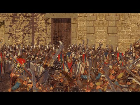 Dwarven warriors vs Elven coward total war Warhammer