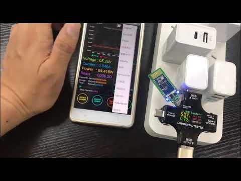 USB тестер цветной J7-C с bluetooth