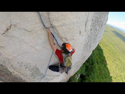 Gunks POV Route Beta: "CCK" (5.7), linking pitches 2 & 3 "Cascading Crystal Kaleidoscope"