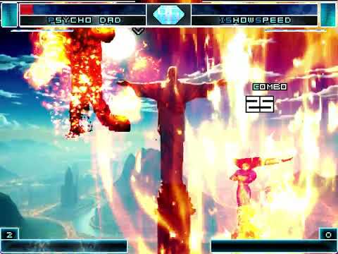 mugen kof modern warrior psycho dad vs ishowspeed