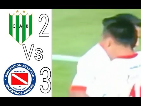 Banfield Vs Argentinos Jrs 2 — 3 Goles Y Resumen Superliga Argentina 2017/18