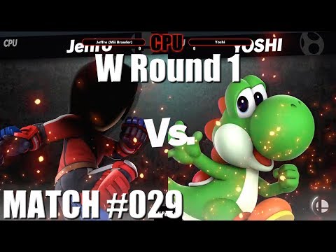 Ultimate CPU Tournament: Jeffro (Mii Brawler) Vs. Yoshi (Match #029, W Round 1)