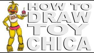 How to draw Toy Chica (FNaF)