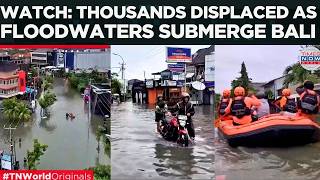 Download lagu BALI FLOOD BATTERS Indonesia, Iconic Streets Disappear Under Floodwaters | Times Now World mp3