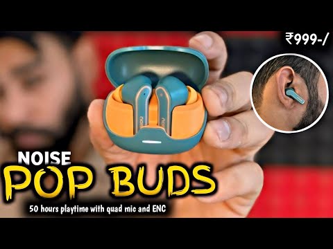 Thumbnail for Budget main TWS* Noise pop Buds unboxing & review⚡️50 hours playtime and quad mic with ENC