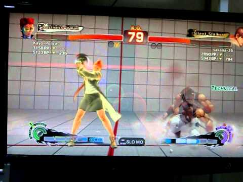 Kayo-Police- (Viper) vs sakana-36 (Guy) SSF4:AE Ranked Japanese Match