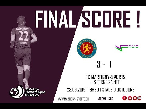 GOALS! 1ère ligue Classic - Fc Martigny-Sports vs US Terre Sainte highlights