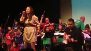 Tracy Bone & Sistema Orchestra of students & WSO performance - June 12. 2013