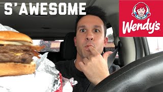 Wendy's S'Awesome Burger Classic Drive Thru Review