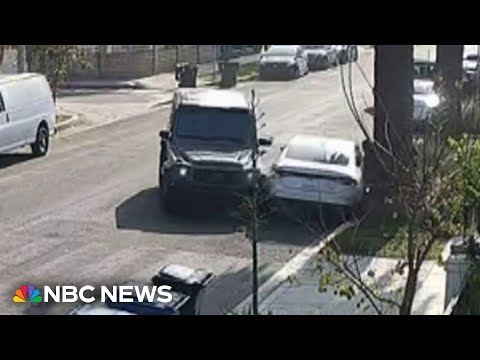 Dramatic video captures mom ramming into car of burglars targeting her home