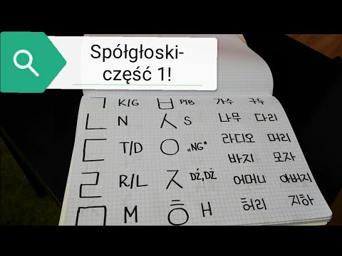 Język koreański od podstaw: spółgłoski cz. 1!