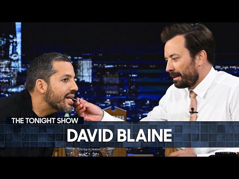 David Blaine Freaks Jimmy Out with a Terrifying Card and Nail Trick | The Tonight Show