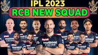 IPL 2023 | Royal Challengers Bangalore New Squad 2023 | TATA IPL 2023 Teams RCB Final Squad | IPL