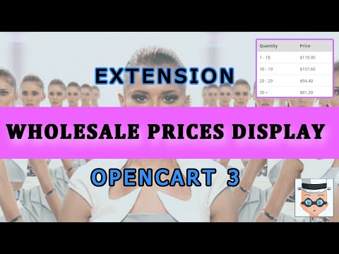 Wholesale Prices Display Extension for Opencart 3