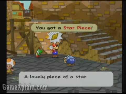 Paper Mario and The Thousand Year Door: Star Piece (rogueport harbor, trainstation)