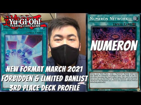 Yugioh New Banlist March 2021 Format Locals 3rd Place Deck Profile - Numeron - Darren Bui