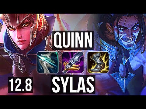 QUINN vs SYLAS (TOP) | 2.9M mastery, 9 solo kills, Legendary, 20/4/8, 500+ games | KR Diamond | 12.8