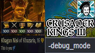 Crusader Kings 3 CHEATS COMMANDS! CONSOLE COMMANDS! DEBUG MODE!