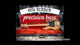 Video thumbnail for 1976 FENDER PRECISION BASS - Andy's Vintage Guitars by ANDY'S VINTAGE GUITARS