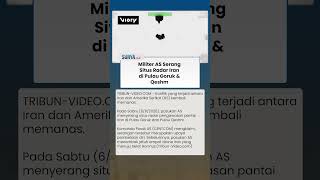 AS vs Iran Kembali Memanas! Situs Radar Militer Iran Dihantam Militer AS