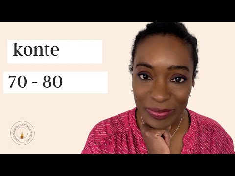 How to count 70 - 80 in Haitian Creole
