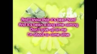 David Nail - I&#39;m About To Come Alive Lyrics
