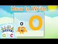Officialalphablocks Learn How To Write The Letter O Curly Line How To Write App