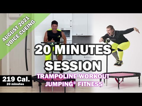 20 minutes trampoline session August 2021 - Jumping® Fitness [VOICE CUEING]