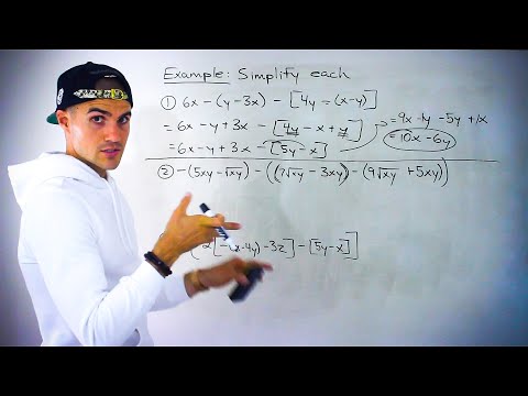 QMS 110 (Ryerson University) - Simplifying Algebraic Expressions + Like Terms