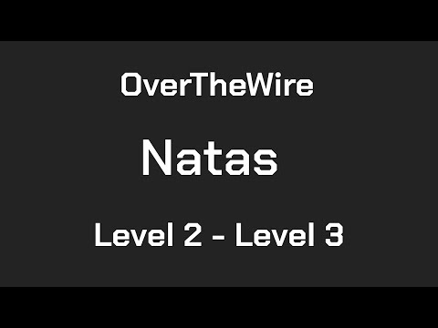 OverTheWire Natas Level 2 - Level 3