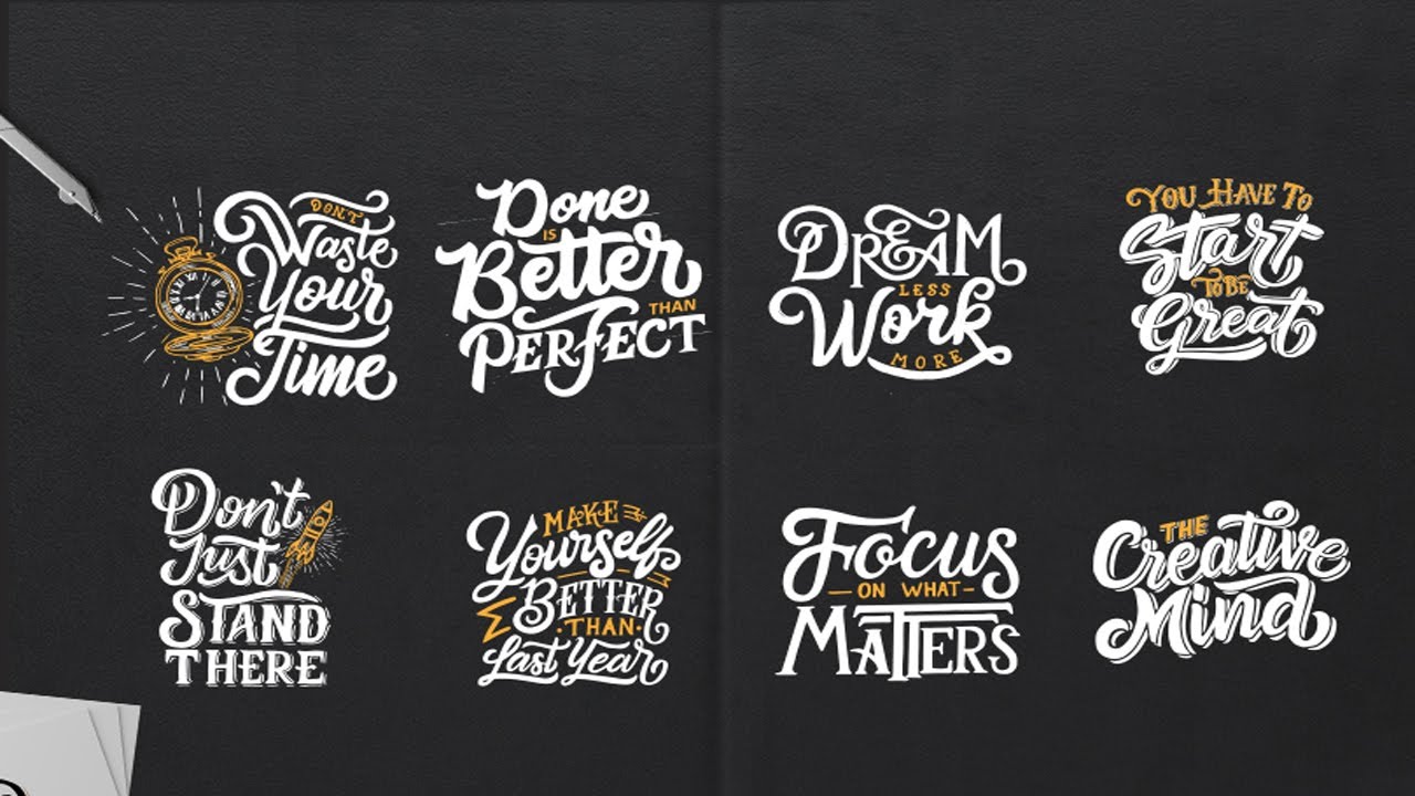 Hand Lettering Motivational Quotes Download PSD AI PNG |English| |Photoshop Tutorial|