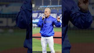 2024.10.31 日本シリーズパブリックビューイング　角田信朗　マイクパフォーマンス #baseball