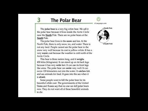 Facts and Figures - Unit 1: Animals - Lesson 3: The Polar Bear