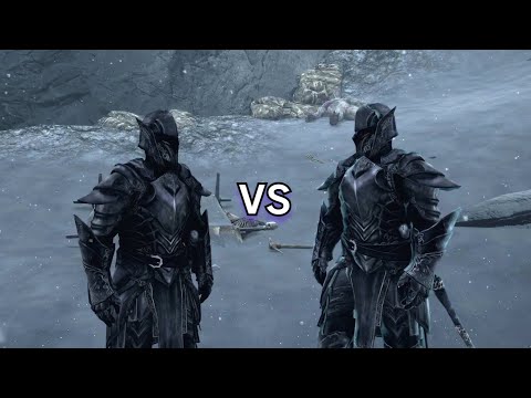 Ebony Warrior Build vs The Ebony Warrior - Skyrim (PS5)