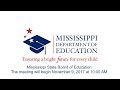 Mississippi Board of Education - November 9, 2017