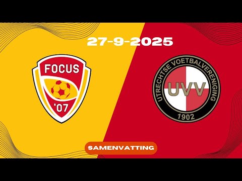 Gespannen Wedstrijd voor de Koppositie | Focus'07 1  - UVV 1 | Samenvatting