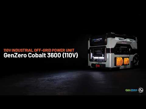 GenZero Cobalt 3600: Industrial 110v Portable Power