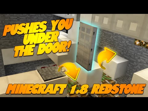 Minecraft Redstone "The Hipster Door" Funny Minecraft Redstone Creations (Minecraft 1.8)