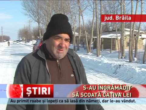 Sateni din doua sate din județul Brăila, acuzati că au vândut imediat lopețile și roabele primite