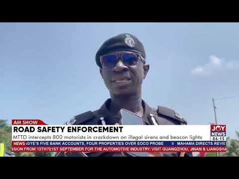 Road safety enforcement:MTTD intercepts 800 motorists in crackdown on illegal sirens & beacon lights