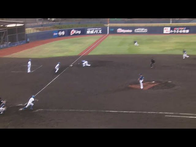 【ファーム】ライナーキャッチ!! ライオンズ・陽川尚将 サヨナラのピンチを救うファインプレー!!  2023年4月7日 北海道日本ハムファイターズ 対 埼玉西武ライオンズ