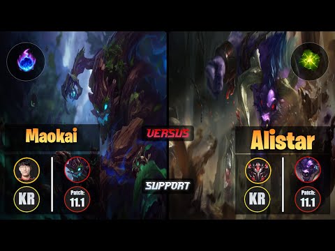 Tarzan MAOKAI (Support) [Arcane Comet] VS ALISTAR - Grandmaster KR Patch 11.1